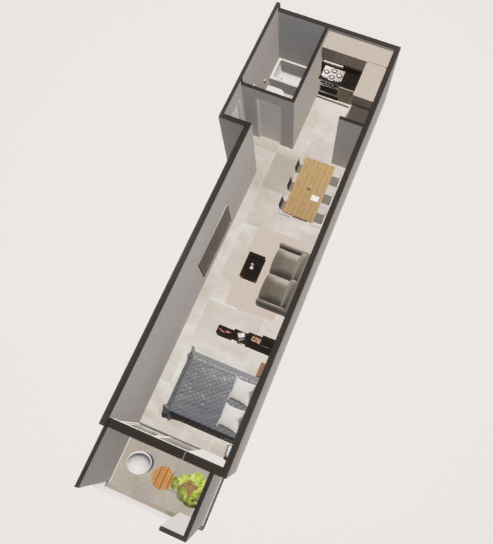 Echeverría 4962 4ºB - Moderno Monoambiente Divisible a Estrenar.